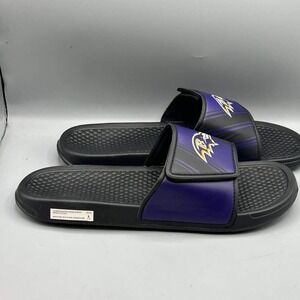 Baltimore Ravens NFL Men Slide Sandals Black Purple Large 11-12 New